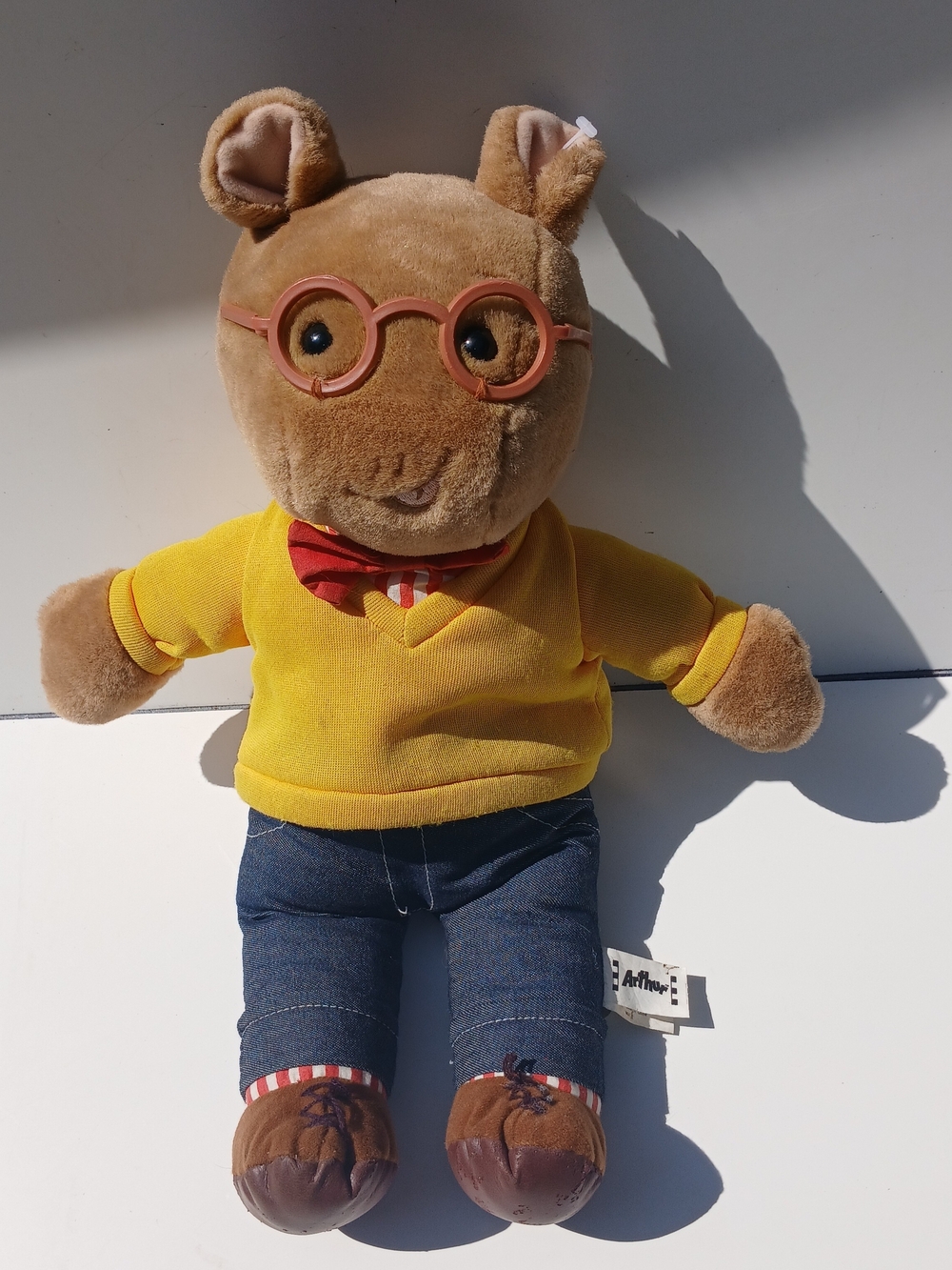 Arthur Plush Toy with Yellow Sweater and Glasses